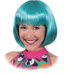 [31097] Pruik Sexy Lola mintgroen