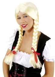 [30153.03] Pruik Vlechten lang blond