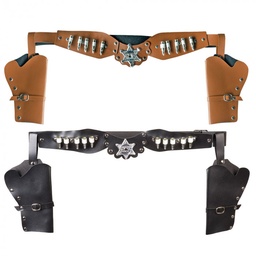 Cowboyholster dubbel Sheriff