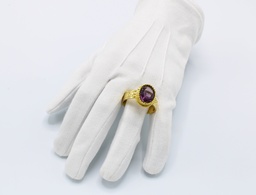 Ring Sinterklaas met paarse steen