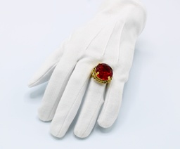 [805.2517.0000] Ring Sinterklaas met rode steen