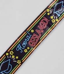 [7013216] Afzetlint neon Hoera Geslaagd