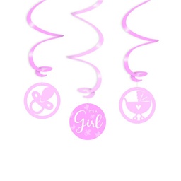 [7023303] Hangdeco Swirl It's a Girl