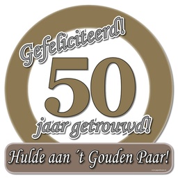 [7019603] Verkeersbord 50 jaar Getrouwd