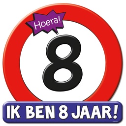 [7005048] Verkeersbord 8 jaar