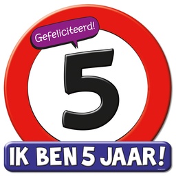 [7005045] Verkeersbord 5 jaar