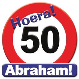 [7005006] Verkeersbord 50 jaar Abraham