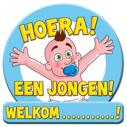 [7005018] Verkeersbord hoera `n Jongen