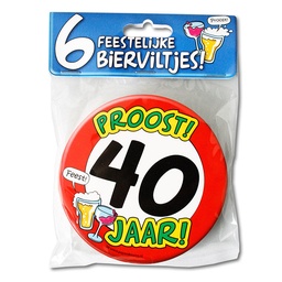 [7028404] Bierviltjes 40 jaar