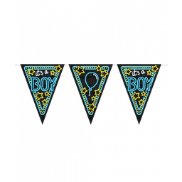 [7012919] Vlaggenlijn Neon It's a Boy