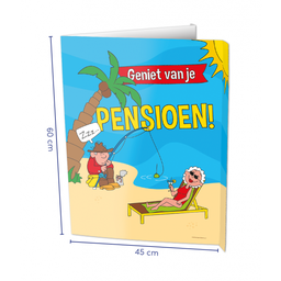 [7006022] Window Sign Pensioen Cartoon