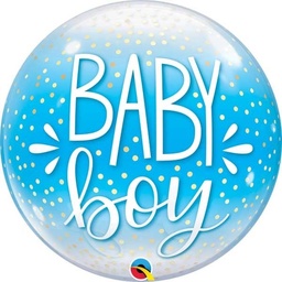 [10040] Bubble helium ballon Baby Boy