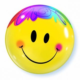 [35173] Bubble helium ballon Bright Smile Face