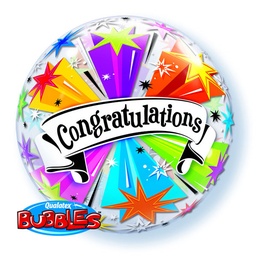 [41190] Bubble ballon Congratulations stars