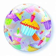 [34407] Bubble helium ballon Cupcakes