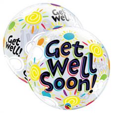 [49337] Bubble helium ballon Get Well Soon
