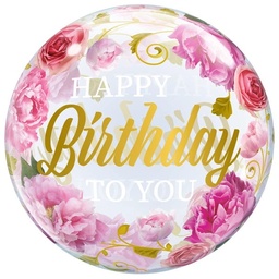 [18649] Bubble ballon Happy Birthday Rozen