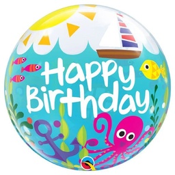 [15731] Bubble ballon Happy Birthday Sealif