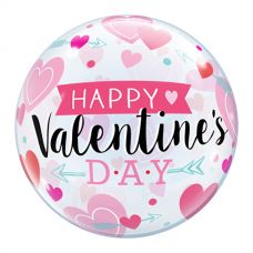 [46048] Bubble ballon Happy Valentine`s day
