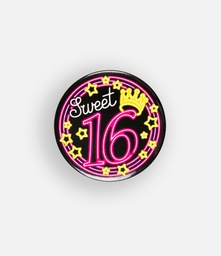 [7013314] Button neon Sweet 16