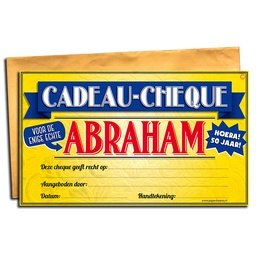 [7029819] Cadeau-cheque Abraham