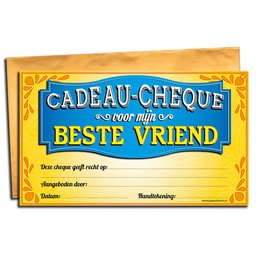 [7029839] Cadeau-cheque Beste Vriend