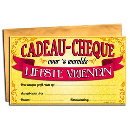 [7029840] Cadeau-cheque Beste Vriendin