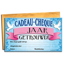 [7029827] Cadeau-cheque Blanco jaar getrouwd