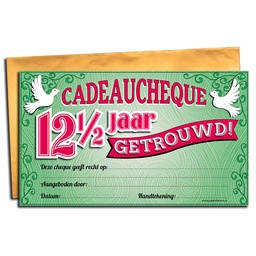 [7029828] Cadeau-cheque 12,5 jaar Getrouwd