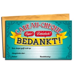 [7029831] Cadeau-cheque Bedankt