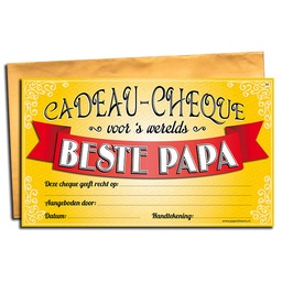 [7029801] Cadeau-cheque Beste Papa