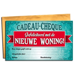 [7029838] Cadeau-cheque Nieuwe Woning