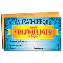 [7029835] Cadeau-cheque Vrijwilliger