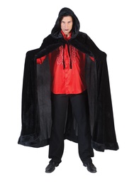 [610093] Cape zwart met capuchon