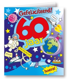 [7028528] Kaart Cartoon 60 jaar