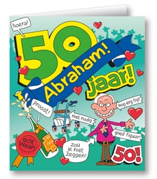 [7028526] Kaart Cartoon Abraham 50 jaar