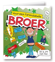 [7028536] Kaart Cartoon Broer