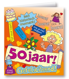 [7028525] Kaart Cartoon vrouw 50 jaar