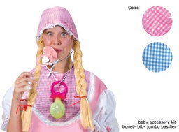 Baby slabbetje, jumbospeen en mutsje