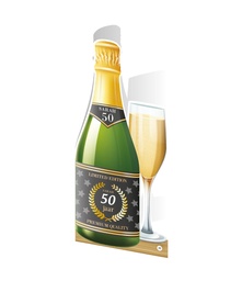 [7029635] Champagne wenskaart Sarah 50 jaar